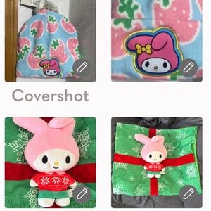 My Melody cap NWT+My Melody❄️Pillow case 21 x 17”✅